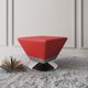 thumbnail image 2 of Ottoman Manhattan Comfort Diamond giratorio 360° de piel sintética roja, 2 of 6