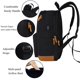 thumbnail image 4 of Set de mochilas SUPACOOL, mochila casual para portátil, negra, 3 piezas, 4 of 7