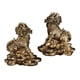 thumbnail image 4 of 1 Par De Cobre Chino Fengshui Kylin Chi-lin Qilin Dios Bestia Estatua Para El Hogar Cobre 9x9,5 Cm, 4 of 5