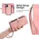 thumbnail image 1 of Leather Wallet Phone Case with Multi-Card Position, Zipper & Hanging Rope for Samsung A54/A53/A73/A52/A51/A71/A72 - Anti-Fall Two-in-One Protective & Large Capacity Coin Purse!, 1 of 3