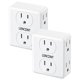 thumbnail image 1 of Adaptador de enchufe LENCENT de 2 a 3 clavijas, 6 enchufes, paquete de 2, 1875 W, 1 of 8