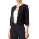 thumbnail image 4 of INSPIRE CHIC Blazers para Mujeres Abierto al Frente 3/4 Manga Cuello Redondo Traje de Oficina Chaquetas Blazer L Negro, 4 of 6