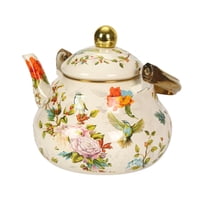 Magideal - Té De Té De Esmalte Tetera Espesada Con Tapa De Tapa De Jarro De Jugo De Gran Capacidad Agua Hervidor De Agua Para Café Para Café Para El Hogar Agua 1 5L