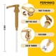 thumbnail image 3 of Dispensador con bomba de sirope, 6 unidades, dorado, para botellas de 750 ml, 3 of 9