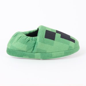 Pantufla Niño Creeper Face Verde Minecraft
