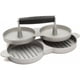 thumbnail image 1 of Molde De Hamburguesa Plateado De Doble Forma, 1 of 4