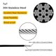 thumbnail image 2 of Cable Acero Inoxidable 304 Flngr 2.38mm 200ft Revestido, 2 of 3