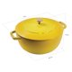 thumbnail image 3 of Olla Holandesa STAUB 5 L Citron de Hierro Fundido – Fabricada en Francia, 3 of 7