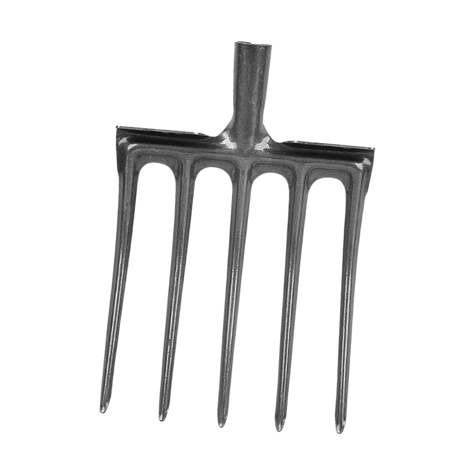 Magideal - Cabezal De Horquilla De Excavación De Jardín, Cabezal De Horquilla Giratoria, Accesorios De Herramientas De Metal Duraderos, Construcción Resistente P 5 Dientes