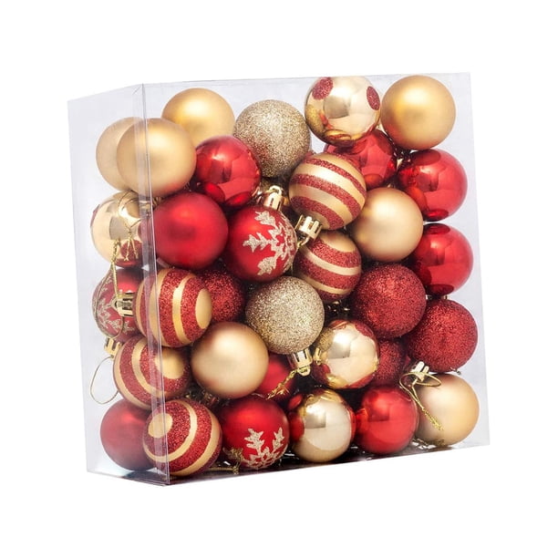 50 Piezas Colgantes De Bolas De Navidad Artesanía Decorativa Para Festivales De Navidad DIY