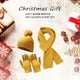 thumbnail image 4 of Conjunto de tres piezas de gorro, bufanda y guantes, cálido y aislante, gorro de punto grueso., 4 of 6