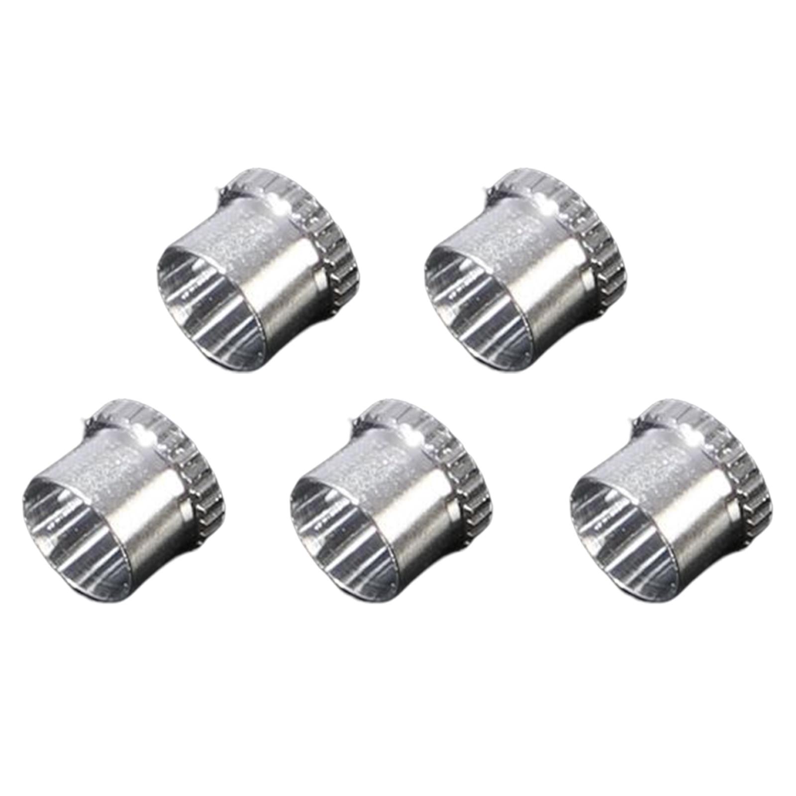 Magideal - 5X Puntas De Aguja De Rociado Cubierta De Tapa De Polvo Piezas De Aerógrafo De Repuesto Herramienta De Elaboración Tapas De Boquilla Tapas De Aguja De