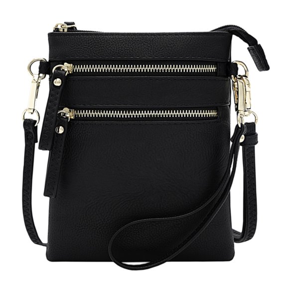 Bolso Solene WU002 Negro 18x22x3 cm Multi‑bolsillos