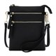 thumbnail image 1 of Bolso Solene WU002 Negro 18x22x3 cm Multi‑bolsillos, 1 of 9