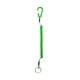 thumbnail image 3 of Cordón retráctil seguro en espiral, cordones de pesca, llaveros elásticos de liberación rápida, accesorios con mosquetón para alicates y aparejos verde, 3 of 5