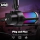 thumbnail image 3 of Micrófono VCOM USB RGB con Brazo Articulado para PC/PS4/PS5, 3 of 9