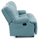 thumbnail image 4 of Bergere Perugia Reclinable 3 Cuerpos Tela Velvet Turquesa, 4 of 8