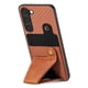 thumbnail image 3 of Funda Resistente para Samsung Galaxy S23 con Tarjetero y Soporte, Diseño Magnético Marrón, 3 of 5