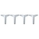 thumbnail image 3 of Patas de Hierro para Muebles, 4 Uds, Plata, 3 of 3