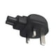 thumbnail image 3 of Enchufe Británico Macho A Enchufe Hembra IEC320 C5 Para Dispositivo Electrónico PC Portátil, 3 of 5