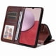 thumbnail image 3 of Funda Billetera para Samsung Galaxy A14 5G con Porta Tarjetas y Soporte Ajustable Marrón, 3 of 5