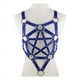 thumbnail image 3 of PU Leather Body Harness Fetish Punk Goth Metal Rivet Belt Strap Pentagram Bra, 3 of 3