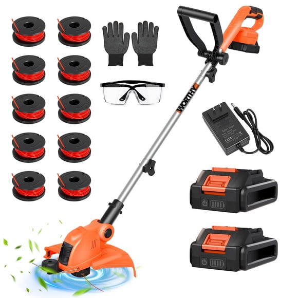 Desbrozadora Inalámbrica HortiHub 21 V 30 cm 2 Baterías