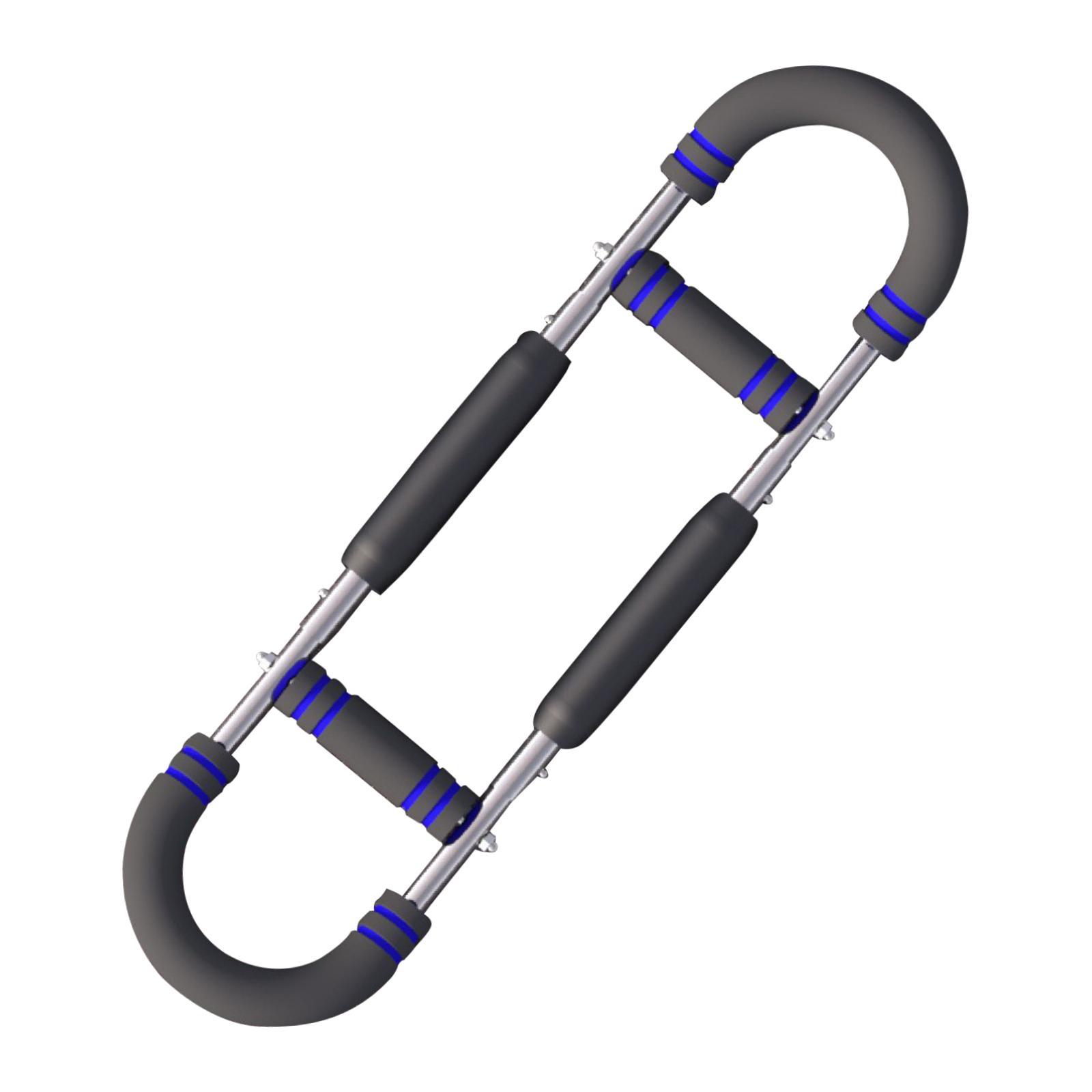 Ioensy - Barra De Ejercicios Ajustable Para Brazos, Ejercitador De Pecho Para Tríceps, Bíceps Y Muslos, Color Azul Oscuro