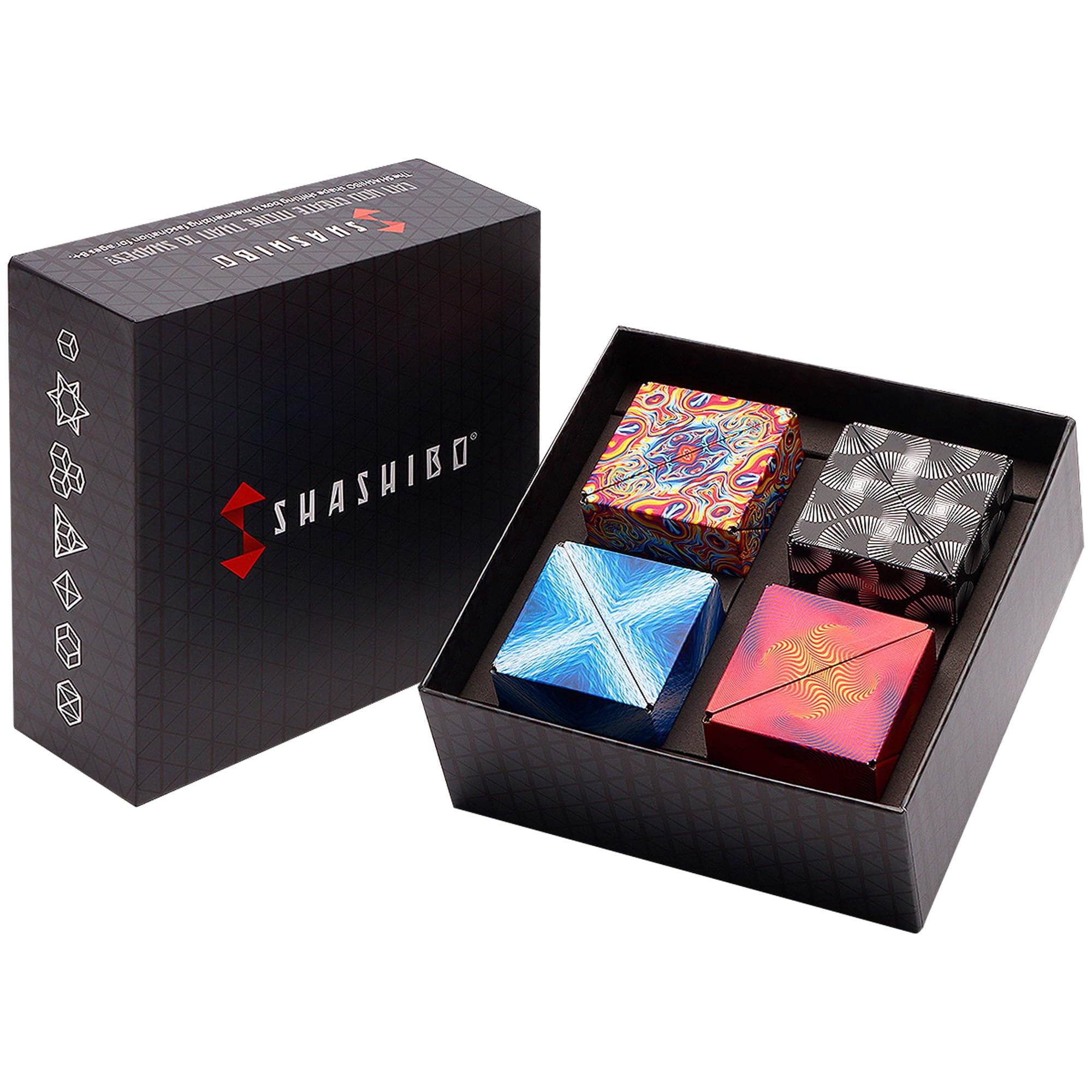 Caja De Regalo Shashibo Con Forma Magnética, Caja De Regalo De 4 Unidades Con 36 Imanes