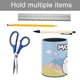 thumbnail image 5 of Molang-theme Cylinder Pen Holder Pencil Organizer with Flannel Lining PVC Leather Material Cardboard Base for study work 10*8CM, 5 of 6