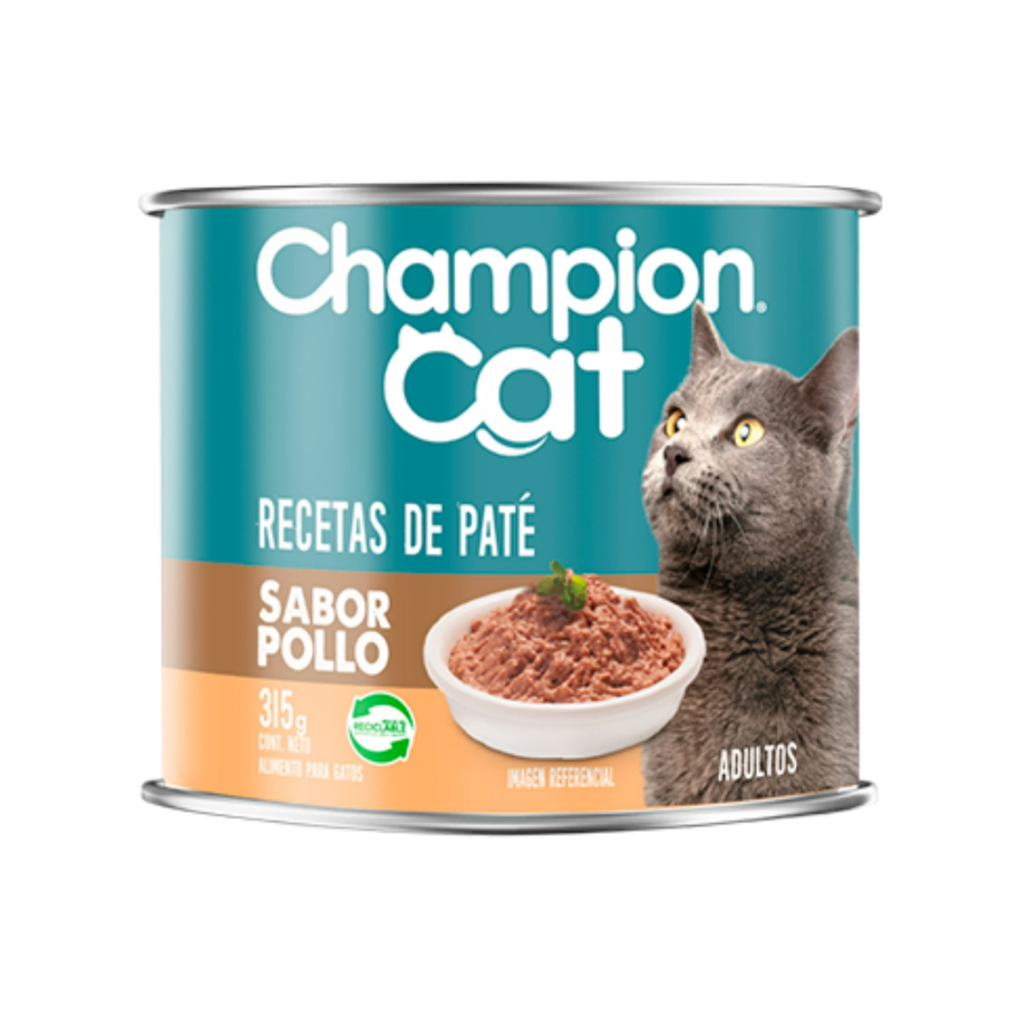 Latas De Alimento Húmedo Champion Cat Adulto Pollo 12 Un.