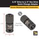 thumbnail image 2 of Juego de adaptadores Titan 12202 de 2 piezas Hex Drive Quick Change, 2 of 7
