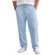 thumbnail image 1 of INSPIRE CHIC Pantalones de Lino Transpirables con Botones y Cintura Ajustable para Hombre, Casuales y Ligeros, Talla 34 Azul Claro, 1 of 6