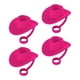 thumbnail image 1 of Lindos Casquillos De Paja Cubre Accesorios De Taza Regalos De Fiesta Cubierta De Puntas De Paja De Silicona 4 Piezas Rosa, 1 of 3