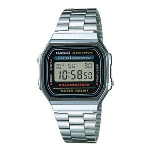 Reloj Digital Plateado Casio A-168Wa-1