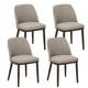 thumbnail image 1 of Silla COLAMY juego de 4, tela color camello y patas de madera, 1 of 3