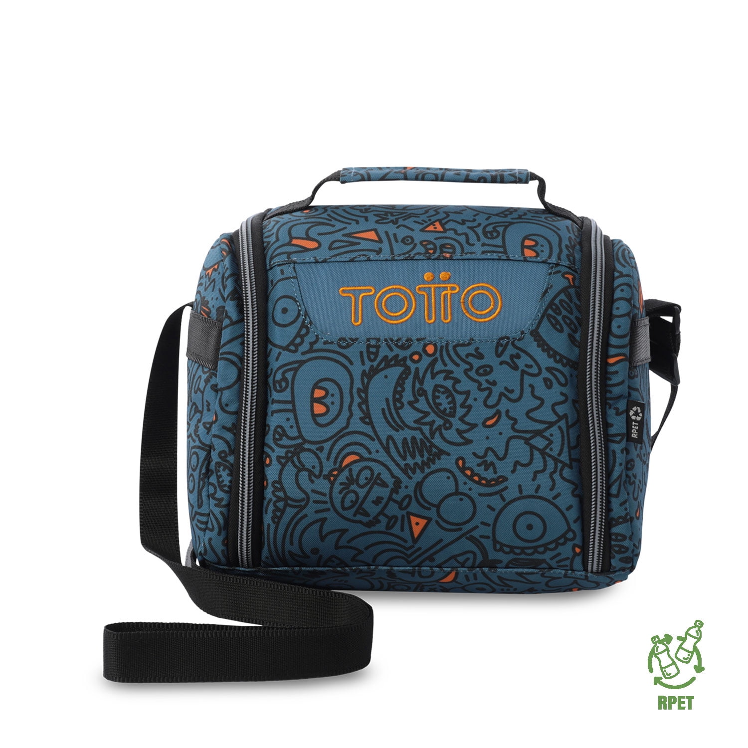Lonchera Térmica Hombre Resaltador Grande Azul Totto