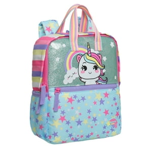 Mochila Infantil Niña Pepa Cat Kawaii Celeste Head