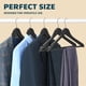 thumbnail image 3 of Perchas de madera para ropa Lifemaster con gancho giratorio de 360°, paquete de 5, 3 of 7