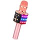 thumbnail image 1 of Micrófono de karaoke BONAOK Bluetooth inalámbrico Q78 con LED Rose, 1 of 8