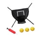 thumbnail image 5 of Juego de Accesorios para Aro de Baloncesto de Trampolín, Accesorios para Trampolines con 3 Mini Balones de Baloncesto Y 1 Bomba para La Mayoría de Los Bola amarilla, 5 of 5