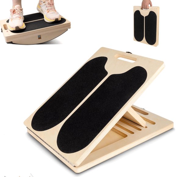 Tabla inclinada ajustable de madera Muash para estiramiento de pantorrillas 180°