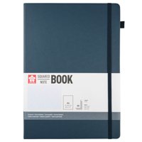 Libreta Sakura Hoja Crema Con Cuadros 13X21Cm