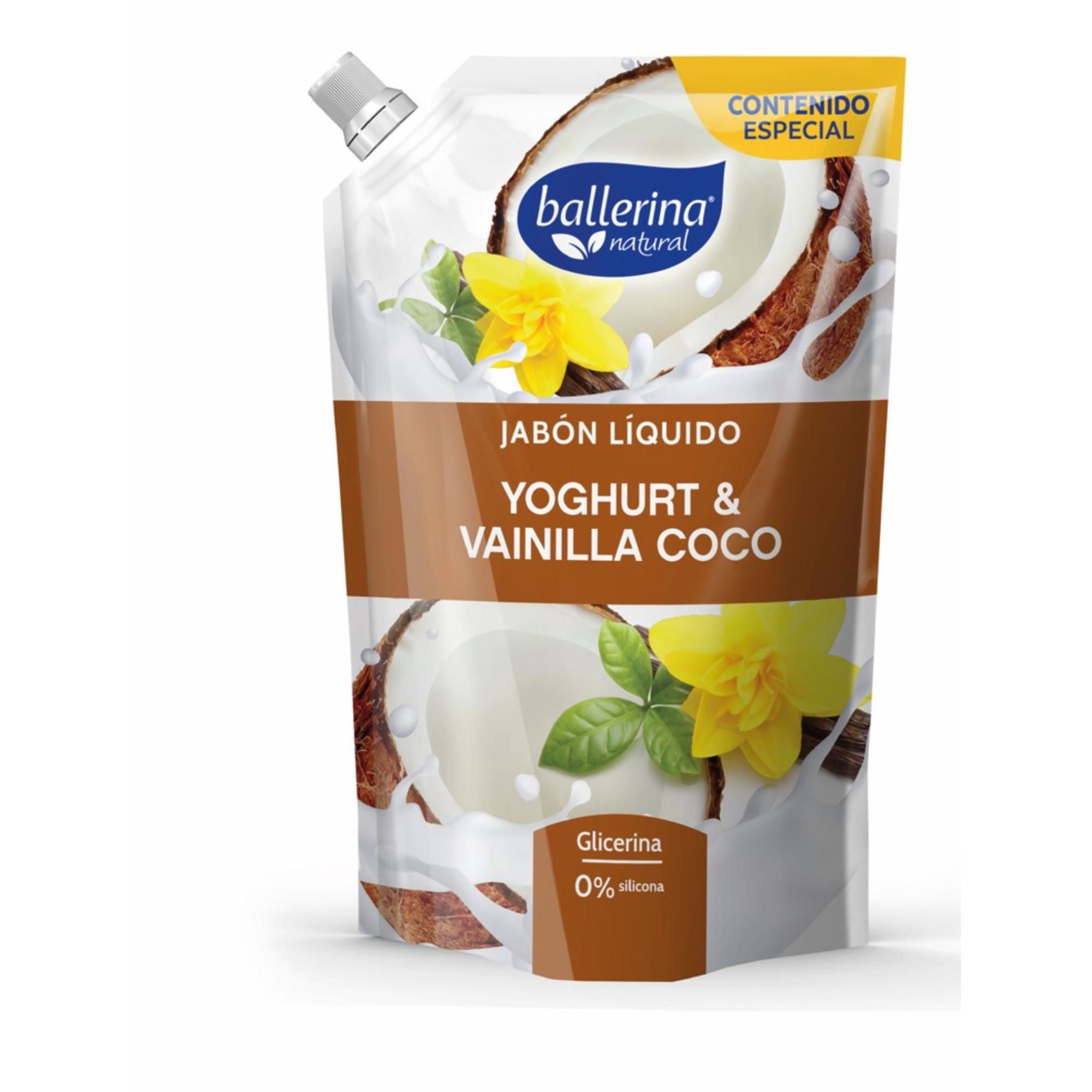Jabón Líquido Yoghurt & Vainilla Coco 650 ml Ballerina