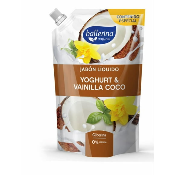 Jabón Líquido Ballerina Yoghurt & Vainilla Coco, 650 ml