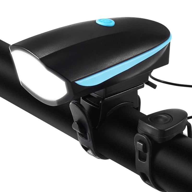 Xusx111 - Luces De Bicicleta Con Cuerno Conjunto Usb Recargable Bicicleta Accesorios Para Niños Adultos Impermeable Montaña, Paseo Nocturno (7588 Cuerno Faros Azules)
