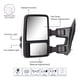 thumbnail image 2 of Espejos de remolque Sanooer F250‑F550 1999‑2016 Blanco, 2 of 8