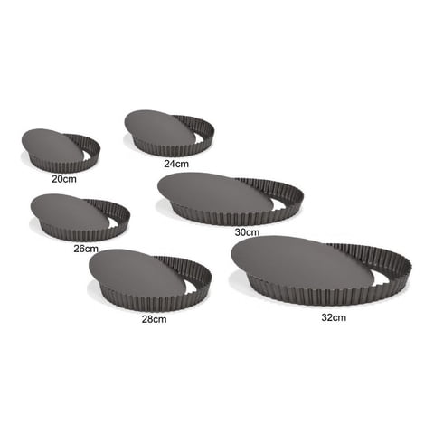 Genérico - Pack X6 Moldes Desmontables Kuchen Pie 20 24 26 28 30 32Cm