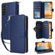 thumbnail image 3 of Funda Cartera con Cremallera y Correa para Samsung Galaxy S22 Plus 5G Soporte y Tarjetero Azul, 3 of 6