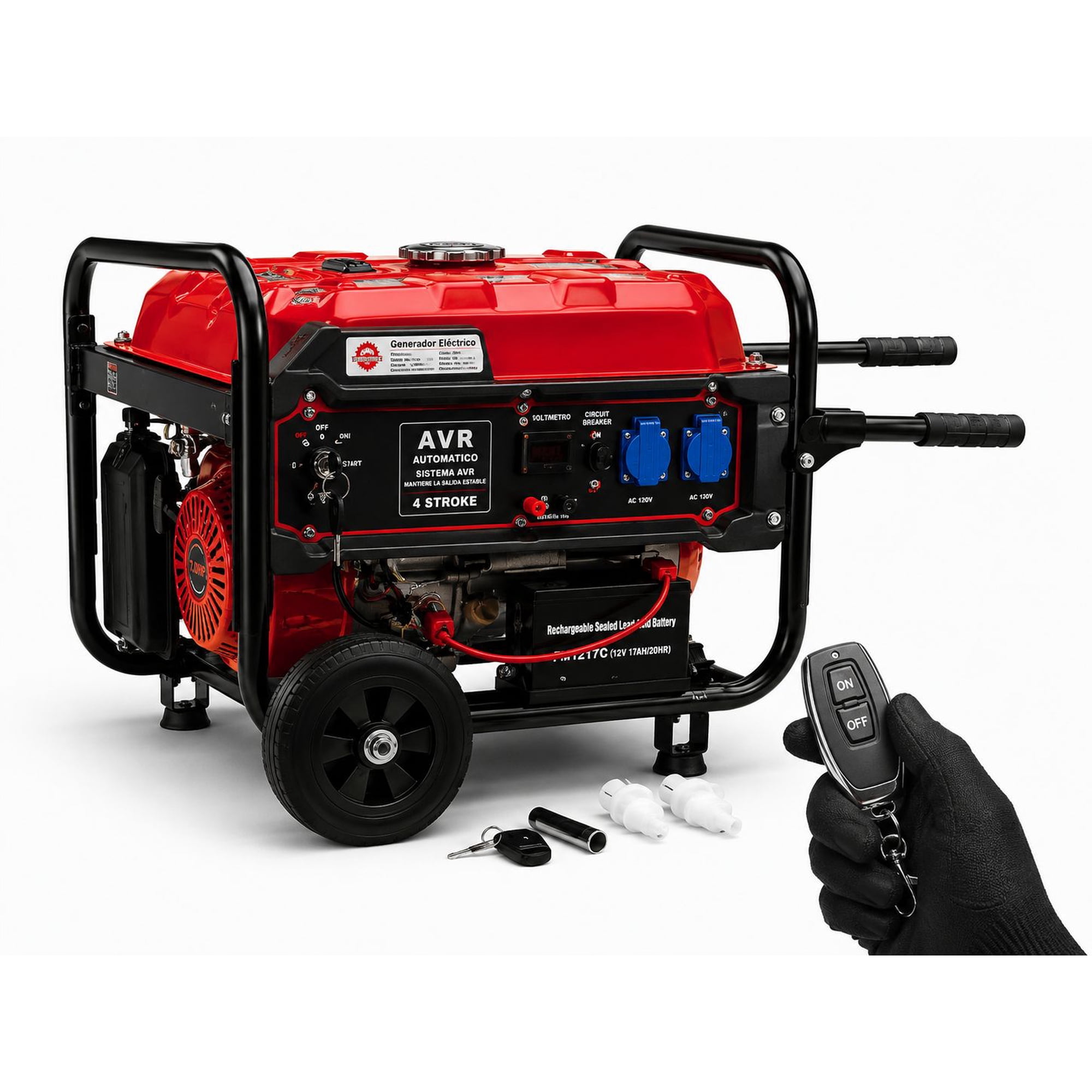 Erux - Generador 4,5 Kva De Partida Eléctrica - Encendido Con Control Y Llave